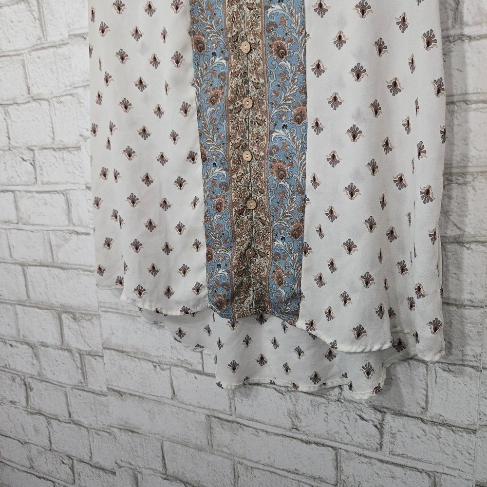 Blue Pepper‎ button down blouse - Picture 2 of 12